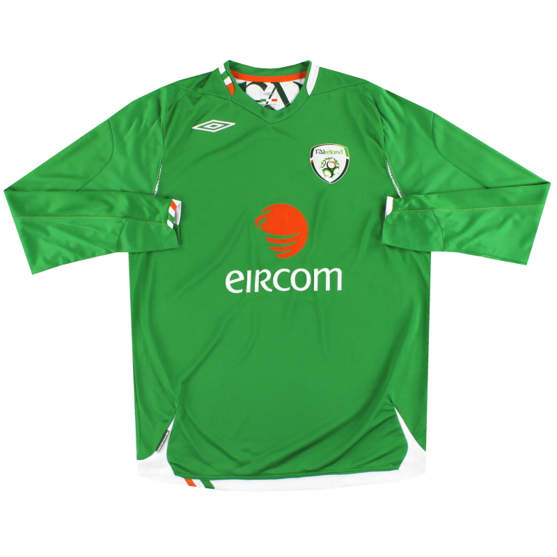 2006-08 Ireland Umbro Home Shirt L/S *Mint* L