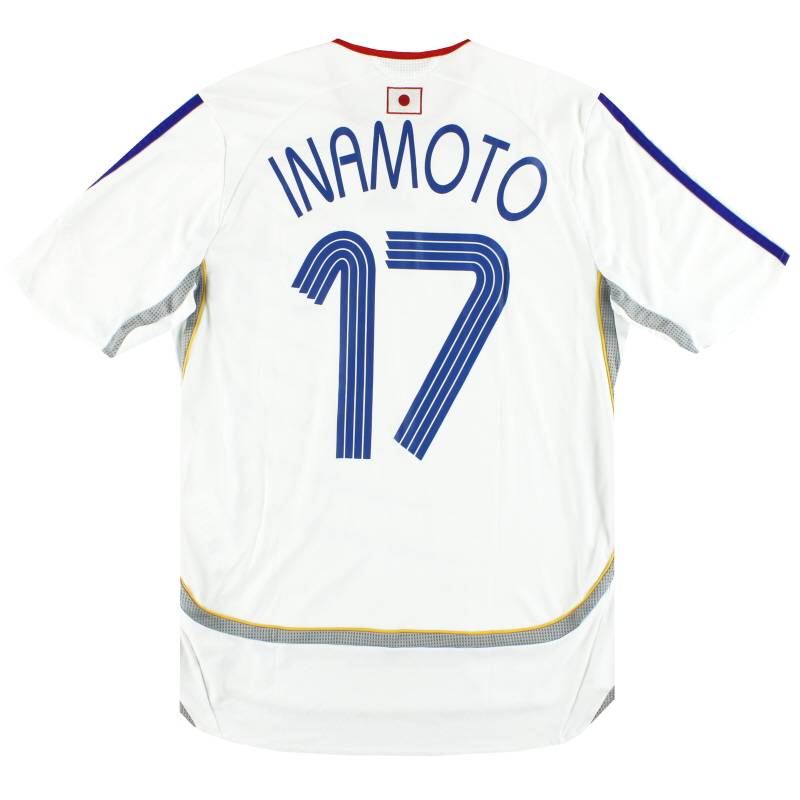 2006-08 Japan adidas Away Shirt Inamoto #17 M - 074049