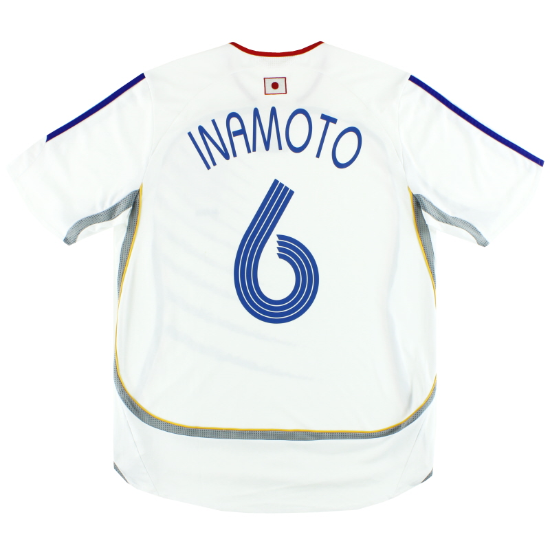 2006-08 Japan adidas Away Shirt Inamoto #6 L - 074049