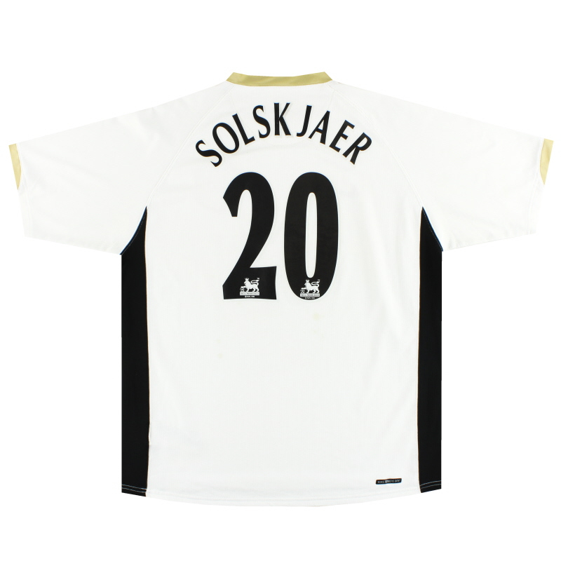 2006-08 Manchester United Nike Away Camiseta Solskjaer #20 L - 146817