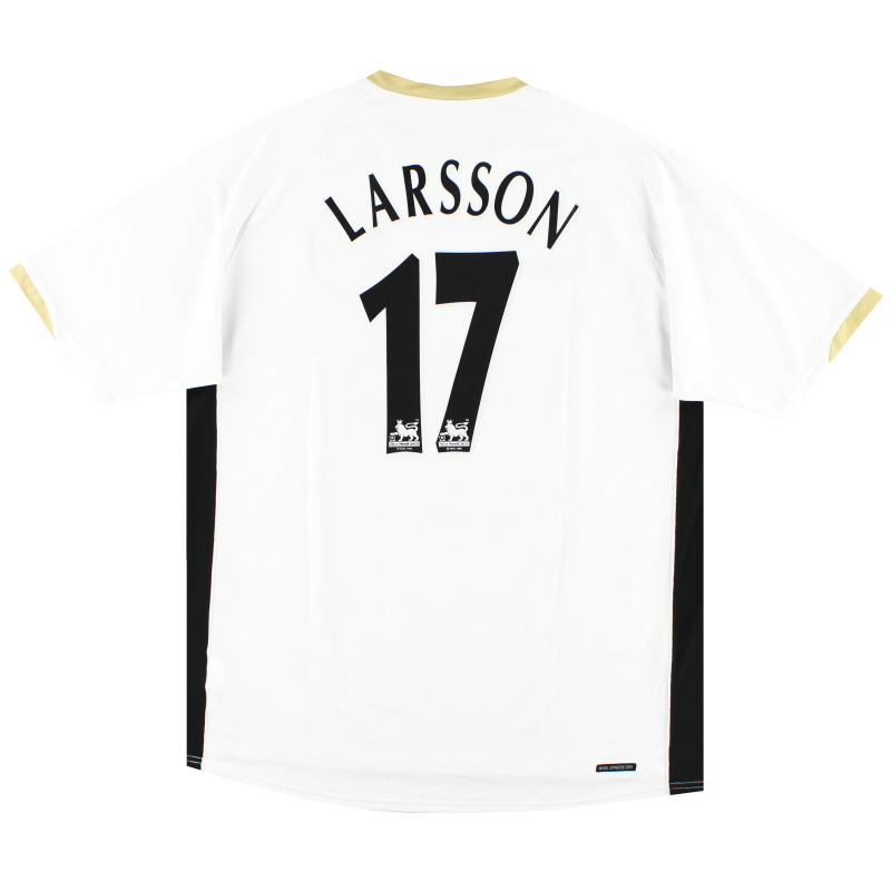 2006-08 Manchester United Nike Away Shirt Larsson #17 *Mint* XL