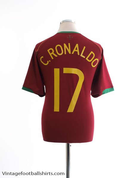 2006-08 Portugal Home Shirt C. Ronaldo #17 M
