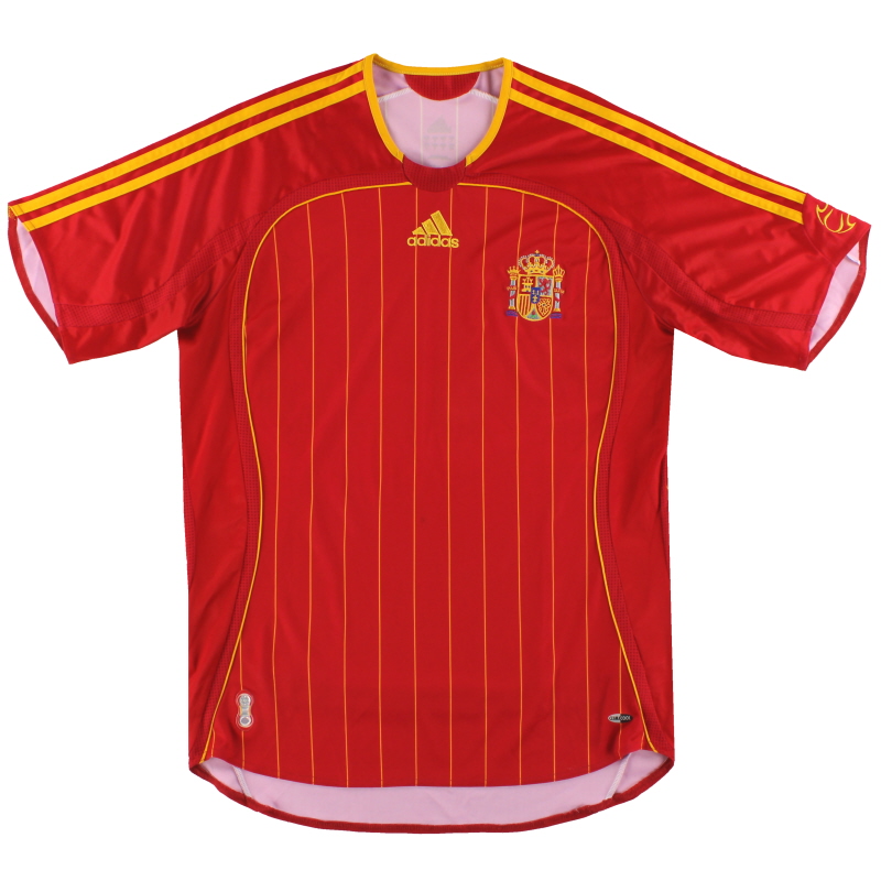 2006-08 Spanje adidas thuisshirt XL - 740144