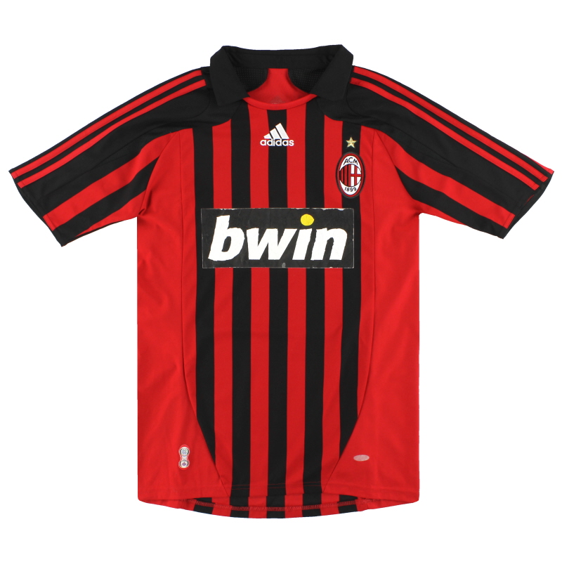 Lokomotiv modnes Blind 2007-08 AC Milan adidas Home Shirt Kaka' #22 S 694041