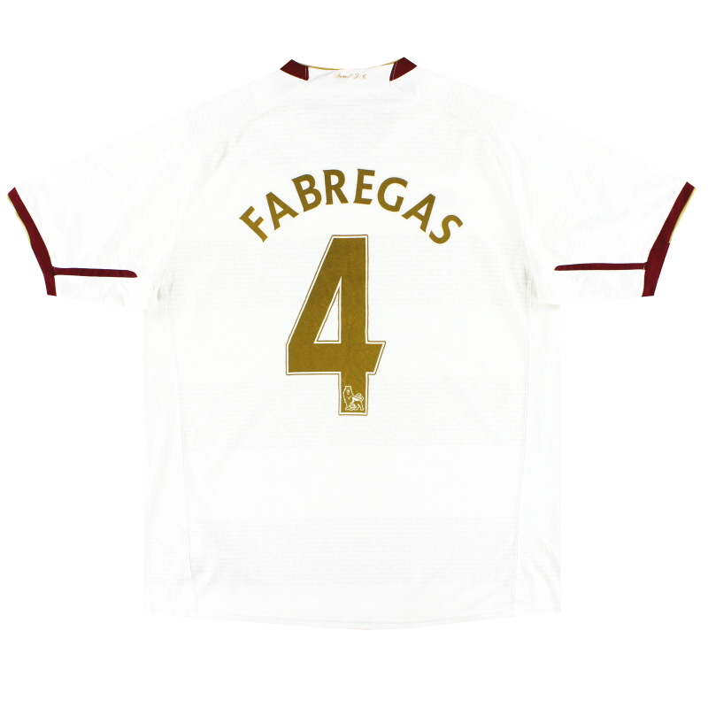 2007-08 Arsenal Nike Uitshirt Fabregas #4 XL - 237867-105