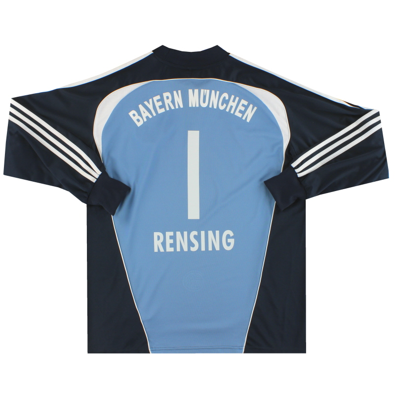 2007-08 Bayern Munich adidas Goalkeeper Shirt Rensing #1 L - 688139