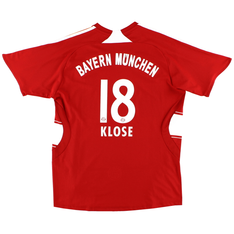 2007-08 Bayern Munich Home Shirt Klose #18 XS