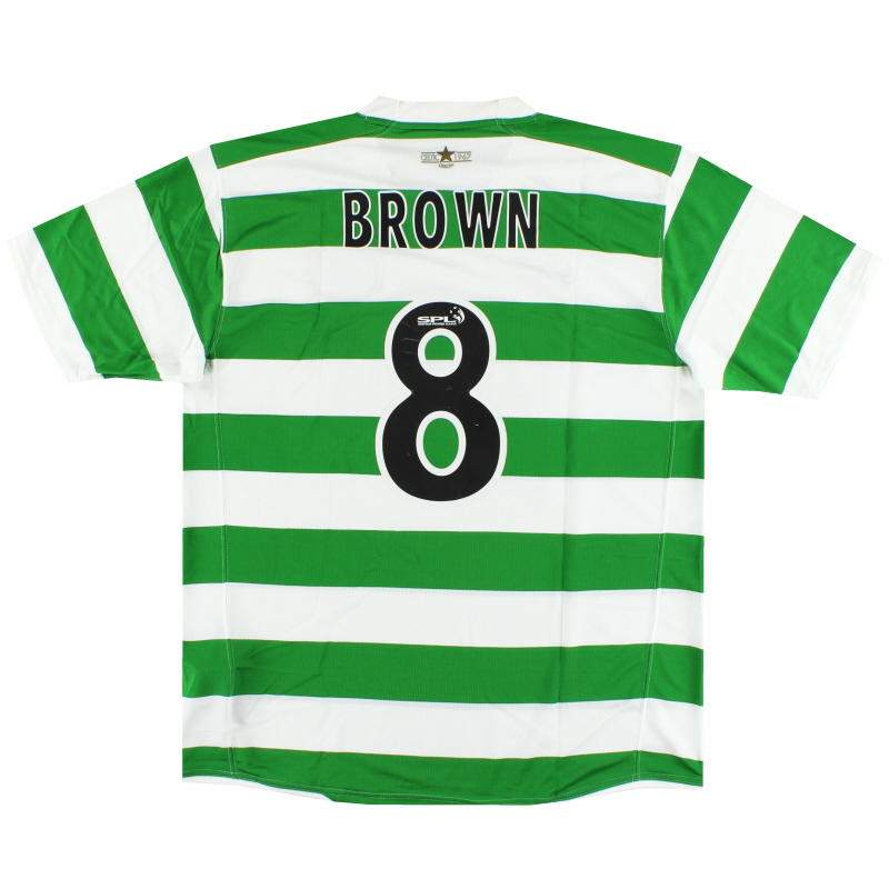 2007-08 Celtic Nike Maglia Home Marrone #8 *w/tag* XL - 217119-377