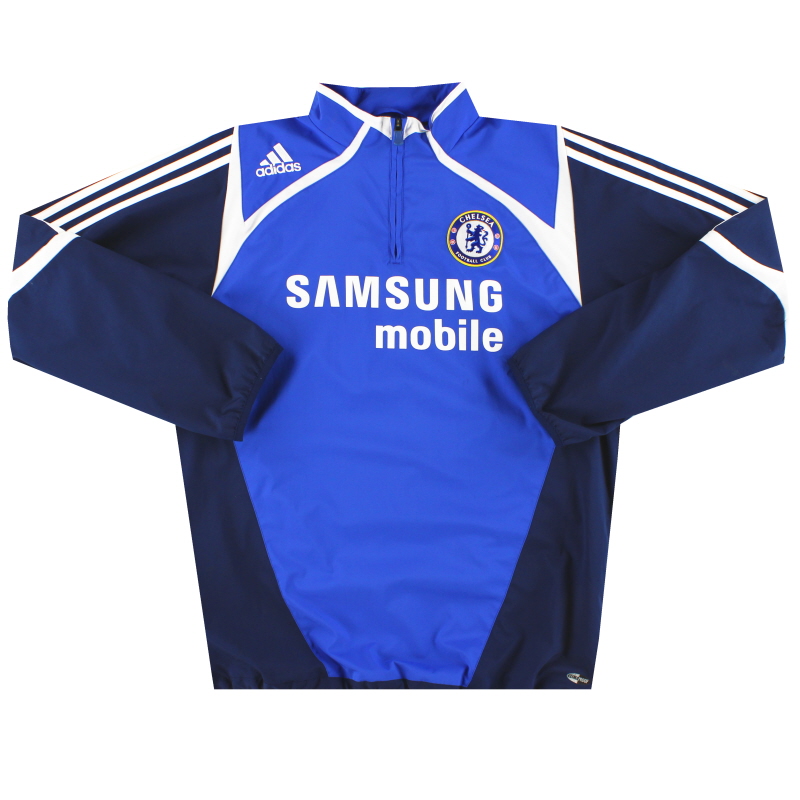 2007-08 Chelsea adidas ClimaProof 1/4 Zip Training Top *Mint* M