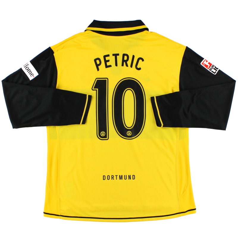 2007-08 Pemain Borussia Dortmund Mengeluarkan Baju Kandang Petric #10 L/S XXL