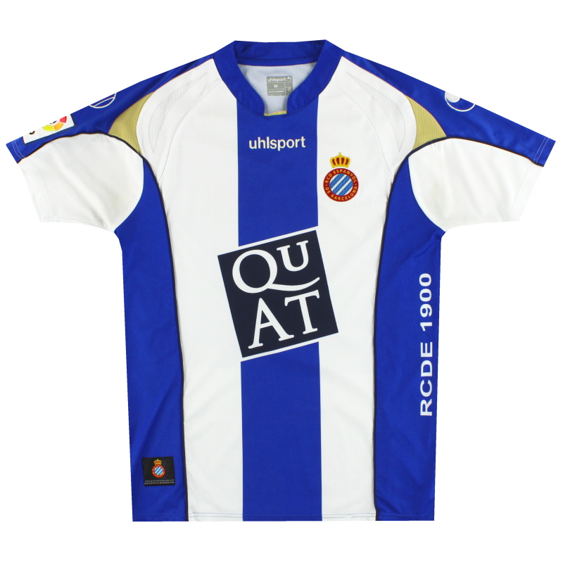 2007-08 Espanyol Uhlsport Home Shirt M