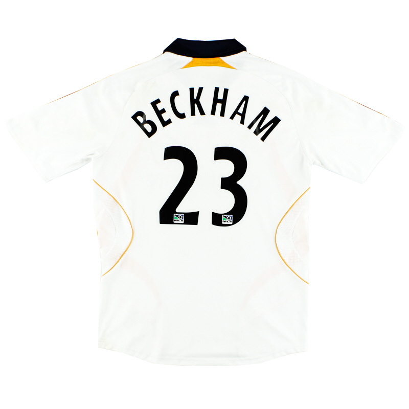 2007-08 LA Galaxy adidas Home Shirt Beckham #23 M - 221779