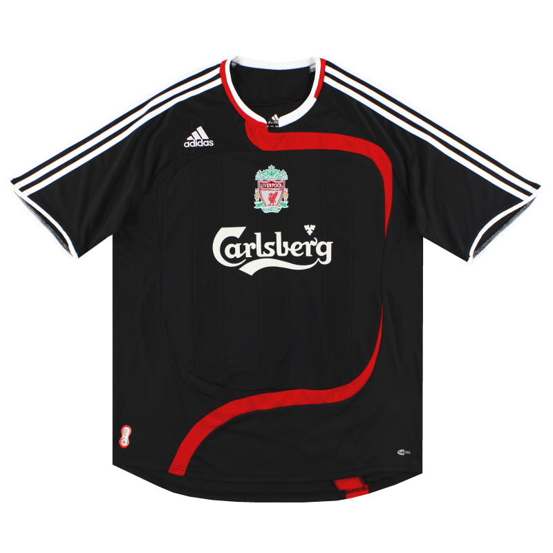 Camiseta adidas de la tercera equipación del Liverpool 2007-08 L - 694387
