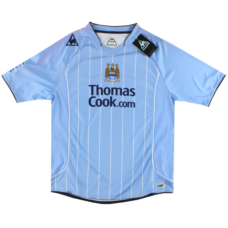Maglia Manchester City 2007-08 Le Coq Sportif Home *con etichette* XL - 13335