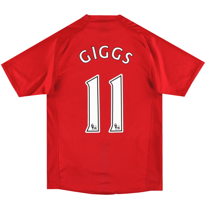2007-08 Manchester United Nike Home Shirt Giggs #11 S