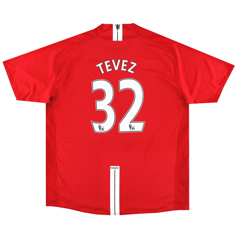 2007-08 Manchester United Nike Home Shirt Tevez #32 XXL