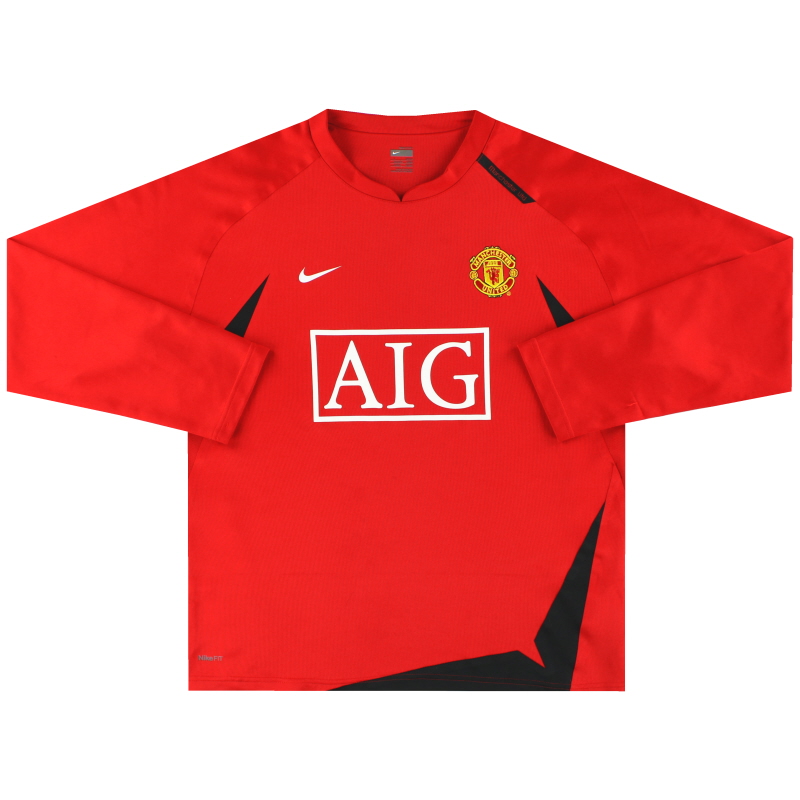 2007-08 Manchester United Training Sweatshirt L
