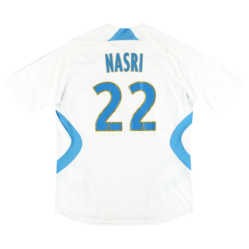 2007-08 Olympique Marseille adidas Home Shirt Nasri #22 Y