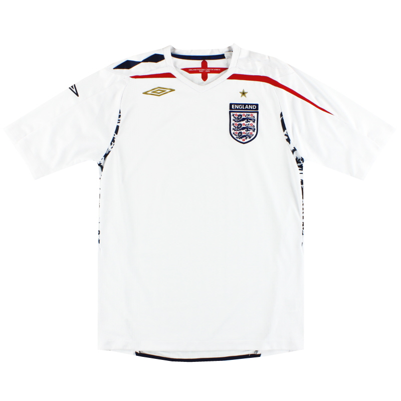 2007-09 Inghilterra Umbro Home Shirt * Mint * XL
