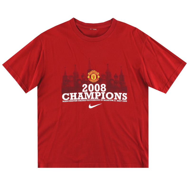 2007-09 Manchester United Nike Graphic Tee M