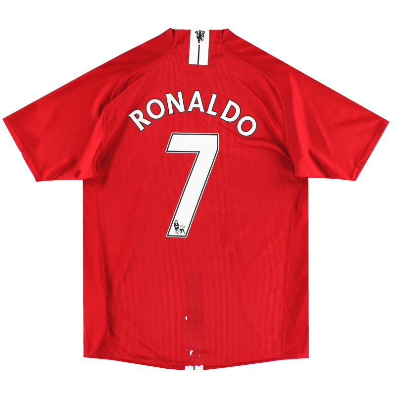 2007-09 Manchester United Nike Home Maglia Ronaldo #7 M - 237924-666