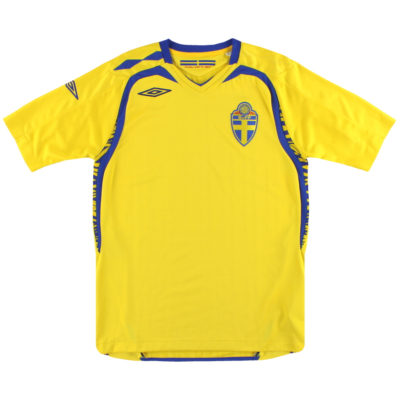 2007-09 Sweden Umbro Home Shirt XL