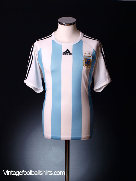 Argentina 2008 MATCH WORN Jersey Shirt Camiseta L SKU# 623806