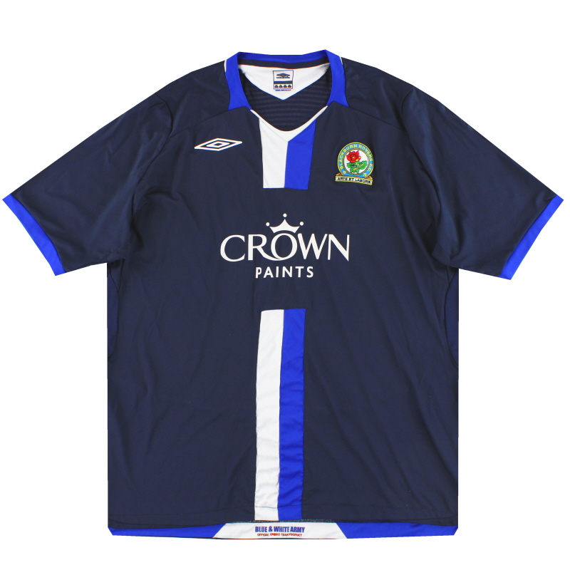 Camiseta visitante del Blackburn Umbro 2008-09 XXL