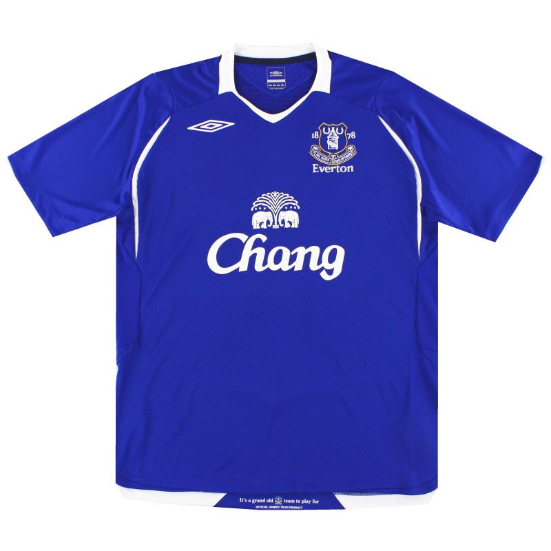 2008-09 Everton Umbro Home Camiseta XL