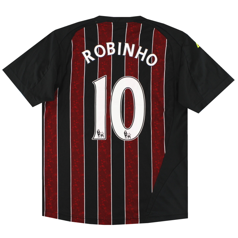 2008-09 Manchester City Le Coq Sportif Away Shirt Robinho #10 S