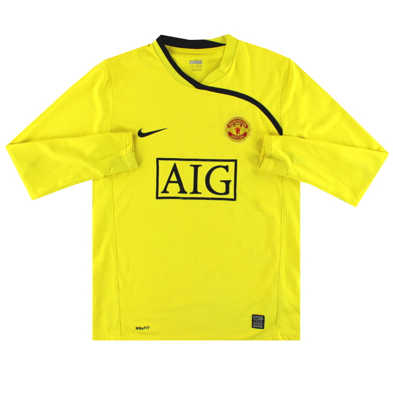 2008-09 Manchester United Nike Goalkeeper Shirt XL.Boys