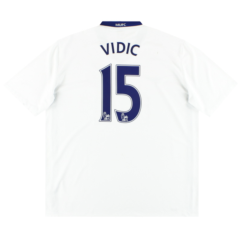 2008-09 Manchester United Nike Away Shirt Vidic #15 XL - 287611-105