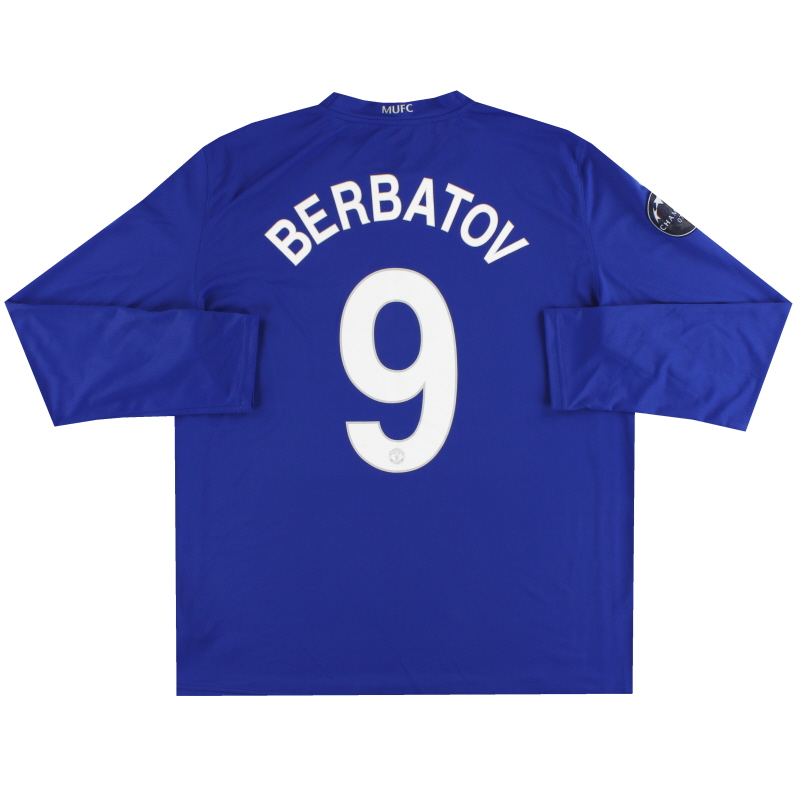 2008-09 Manchester United Nike Third Shirt Berbatov #9 L/S XL - 287634-403