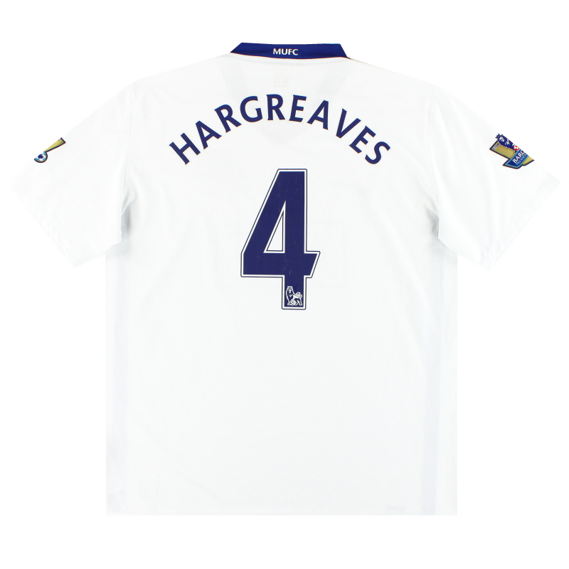 2008-09 Manchester United Nike Away Shirt Hargreaves #4 XL