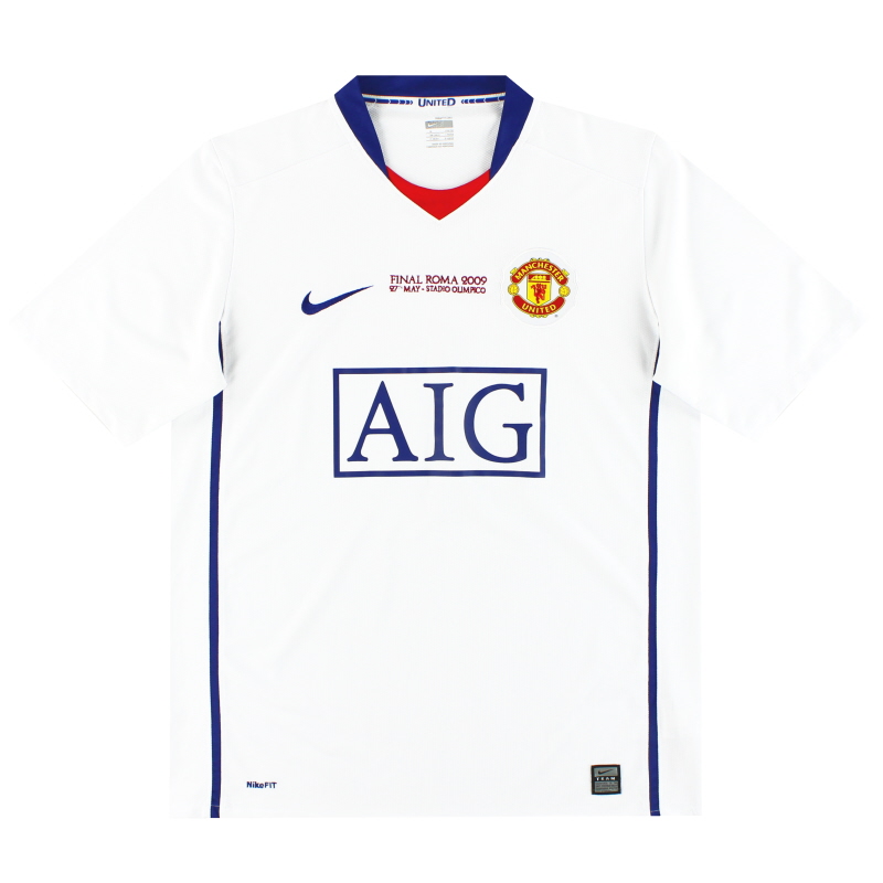 2008-09 Manchester United Nike 'Final Roma' Away Shirt M - 287611-105