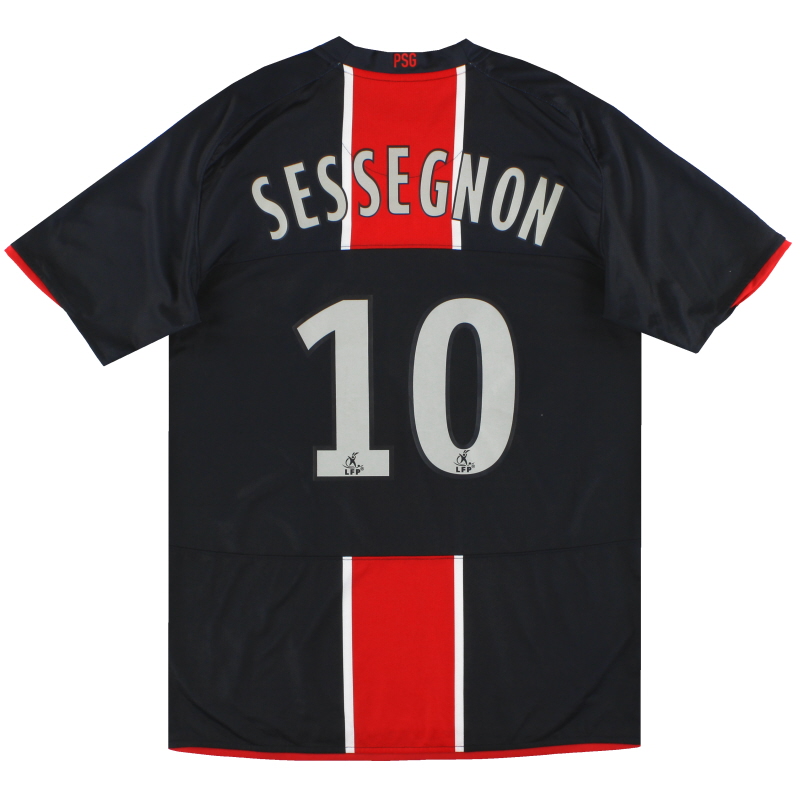 2008-09 Paris Saint-Germain Nike Home Shirt Sessegnon #10 M - 287426-460