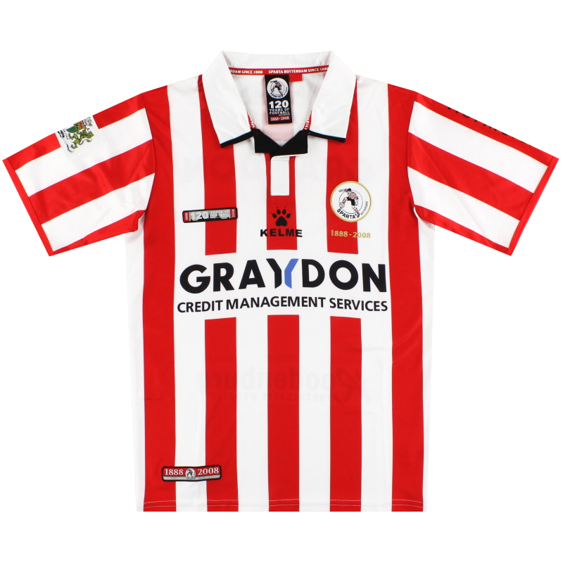 2008-09 Sparta Rotterdam Kelme '120 Years' Home Shirt S
