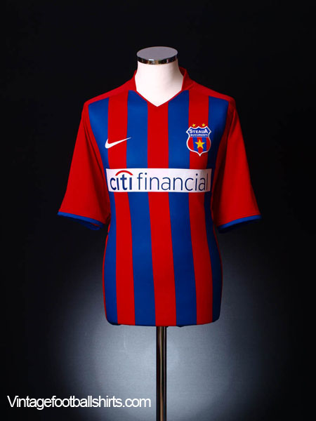 CSA Steaua București Home camisa de futebol 1985 - 1986. Sponsored by no  sponsor