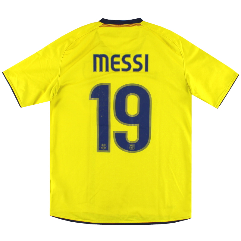 2008-10 Barcelona Nike Away Shirt Messi #19 M - 286787-760