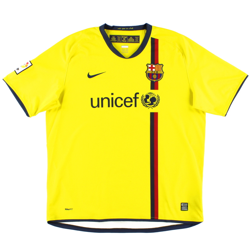 2008-10 Barcelona Nike Away Shirt L.Boys