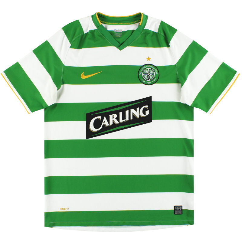 2008-10 Celtic Nike Home Shirt *Mint* L