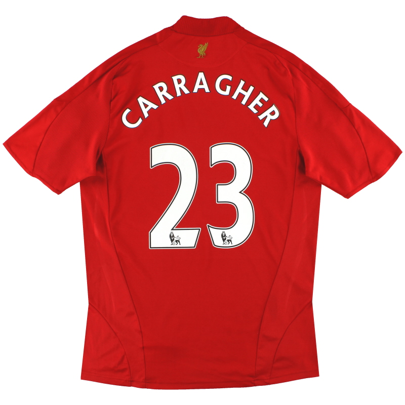 2008-10 Liverpool adidas Home Shirt Carragher #23 L - 313214