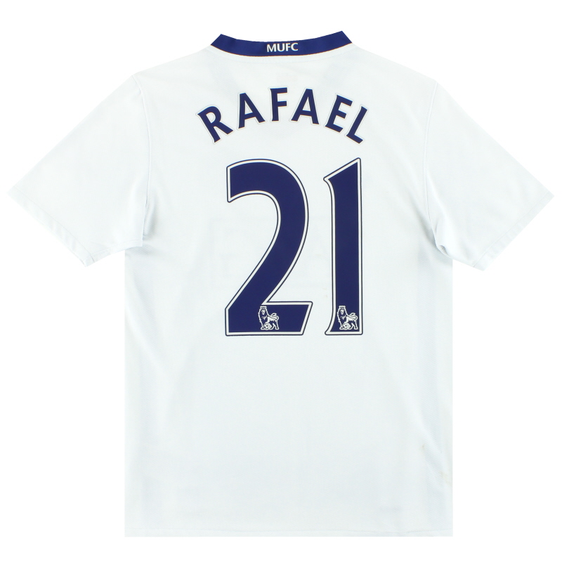 2008-10 Manchester United Nike Away Shirt Rafael #21 L.Boys - 287631-105