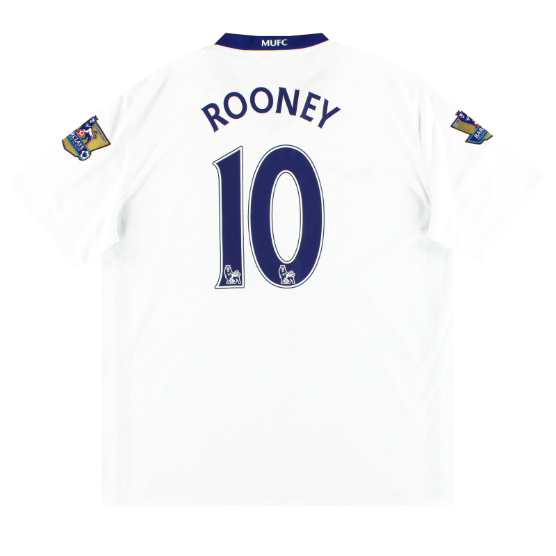 2008-10 Manchester United Nike Away Shirt Rooney #10 XL - 287631-105