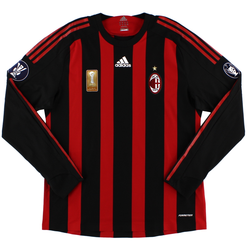2008 AC Milan Match Issue Shirt Jankulovski #18 L/S (vs. FC Zurich)