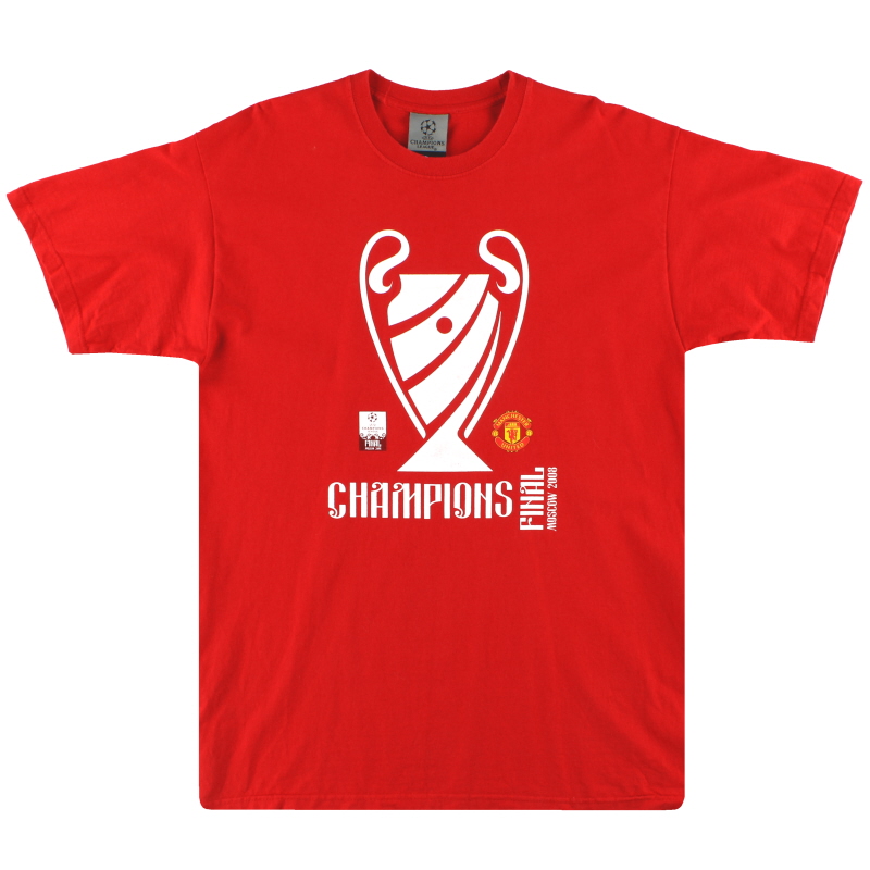 2008 Manchester United Champions League T-shirt final M