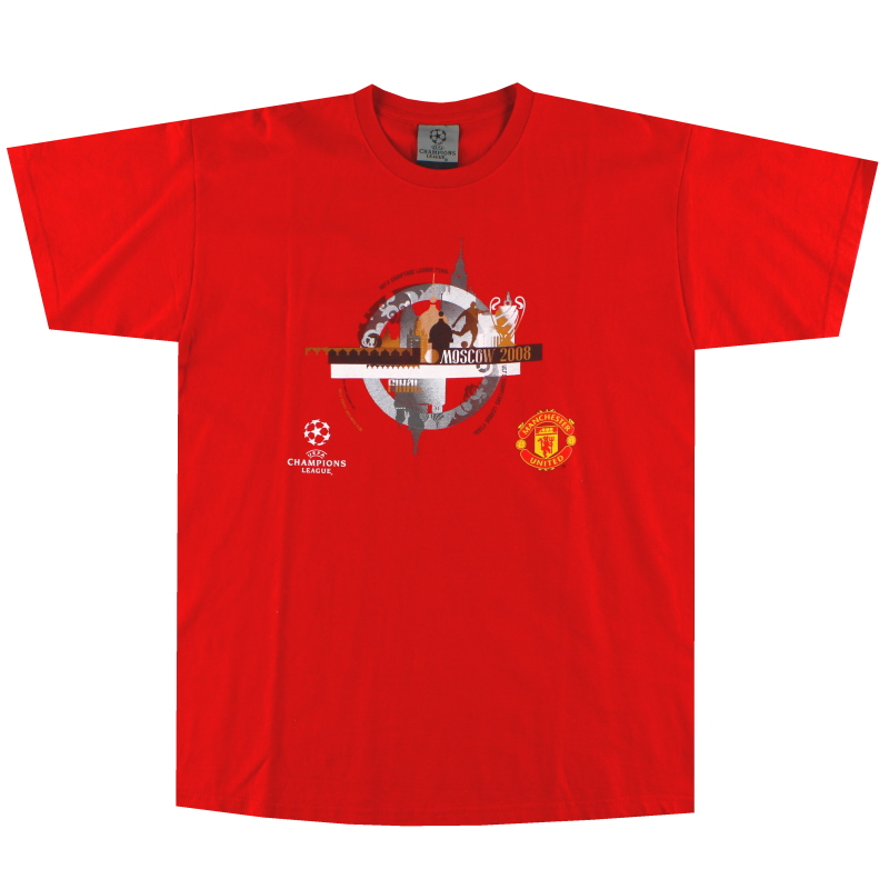 2008 Manchester United Champions League Final Tee L