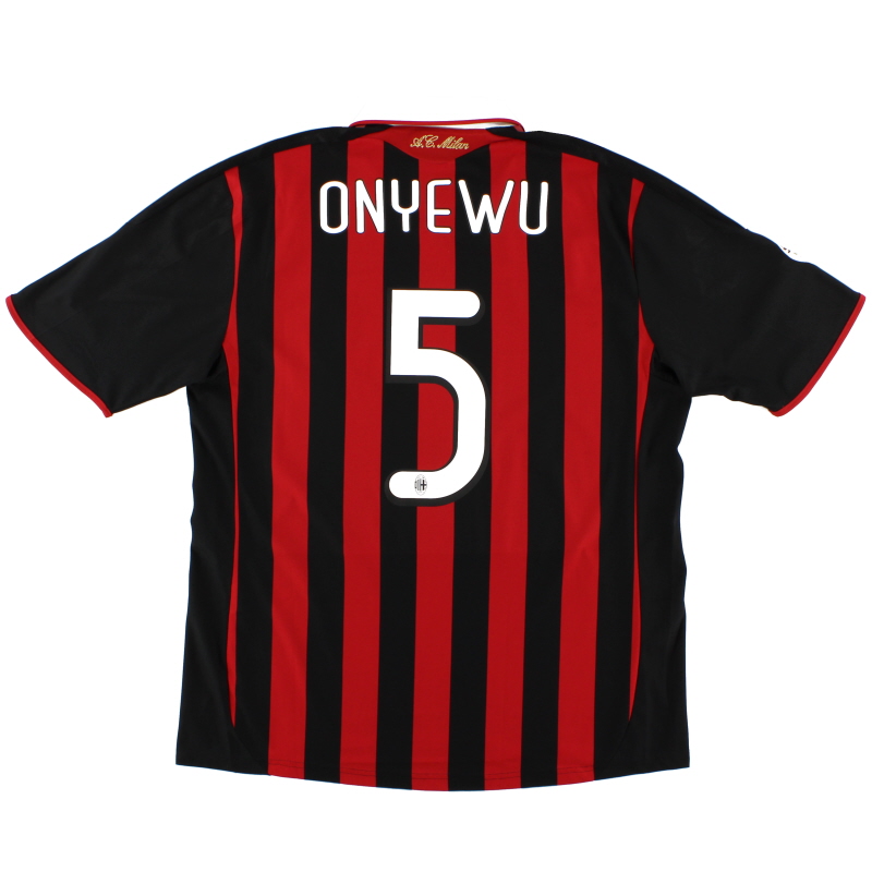 2009-10 AC Milan Match Issue Home Shirt Onyewu #5