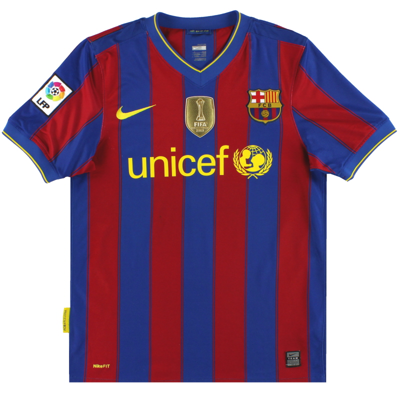 2009-10 Barcelona Nike Home Shirt S - 343808-496