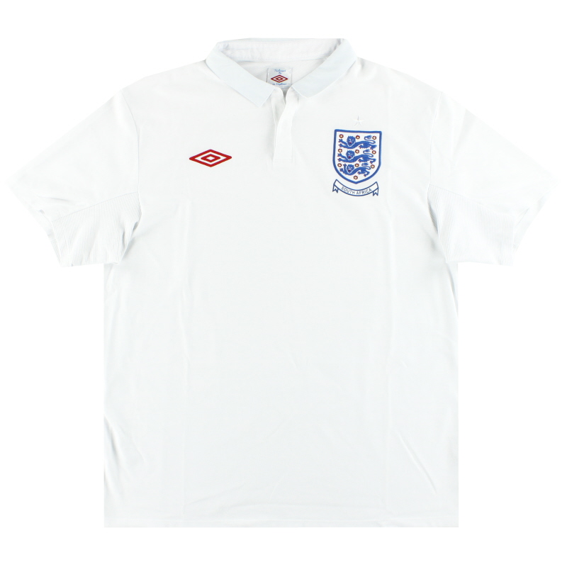 2009-10 England Umbro Home Shirt XL